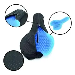 GENERICO - Cojín Gel Bicicletas Sillín Forro Funda Protector Asiento