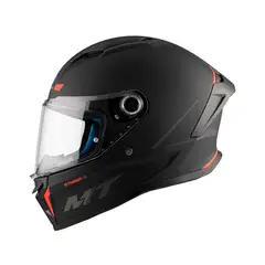 MT HELMETS - CASCO STINGER 2 A1 NEGRO MATE TALLA M_.