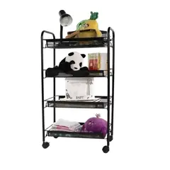 GENERICO - Estante Rectangular Negro Metal