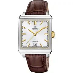 FESTINA - Reloj Hombre F20681/4 Plateado Cuero