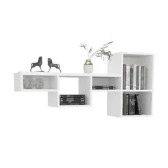 RTA DESIGN - Repisa Frello Blanco de Cinco Espacios Para Ubicar Objetos ZF