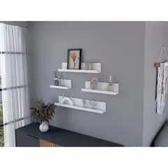 RTA DESIGN - Set de Repisas Julia Blanco X4 Unidades