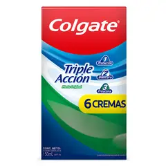 COLGATE - Pasta Dental Triple Acción - Pack 6 Uds (150 ml c/u)
