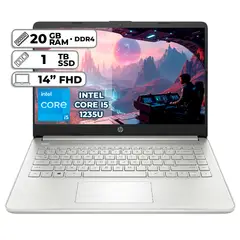 HP - PORTATIL INTEL CORE I5 1235U 20GB RAM 1TB SSD PANTALLA 14 FHD
