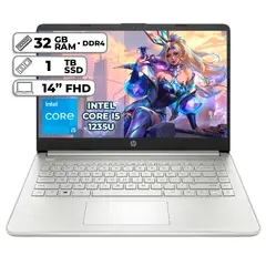 HP - PORTATIL INTEL CORE I5 1235U 32GB RAM 1TB SSD PANTALLA 14 FHD