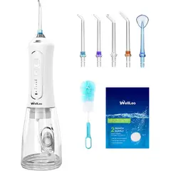 GENERICO - Irrigador Bucal con Kit de Limpieza WellLeo - Blanco
