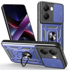 GENERICO - Funda Case Slider Compatible Xiaomi Poco X7 Pro 5G Azul