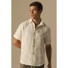 ILOT - CAMISA BALI MANGA CORTA CLÁSICA LINO MARCA SH30052