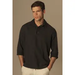 ILOT - CAMISA BORA BORA MANGA LARGA CLÁSICA MEZCLA LINO MARCA SH33052