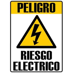 NACIONAL - SEÑALIZACIÓN EN POLIESTIRENO 30X20 PELIGRO RIESGO ELECTRICO