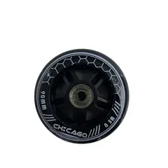 GENERICO - Ruedas para patinaje Profesional 80MM Color Negro X8 u