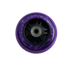 GENERICO - Ruedas para patinaje Profesional 90 MM Color Morado X8 u