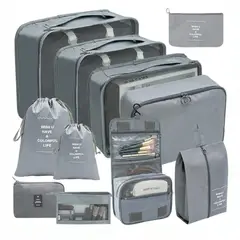 GENERICO - Set organizador de viaje 11piezas 11pcs