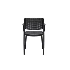 RTA DESIGN - Silla De Exterior Negra Con Brazos