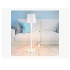 INNOVA - Lampara Led Elegante Mesa Tactil Tonos Innovo Led Recargable Blanca