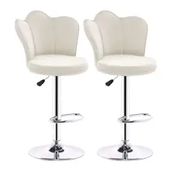 GENERICO - Set X2 Silla Bar Butaco Alta Giratoria Barra Cocina Refana