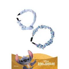 YOI - Set de diademas x2 unidades diseño de stitch en tonos pastel