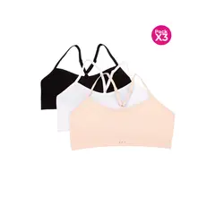 LILI PINK - Paquete x3 top seamless sin costuras