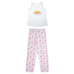 LILI PINK - Conjunto pijama de 2 piezas en algodón juvenil