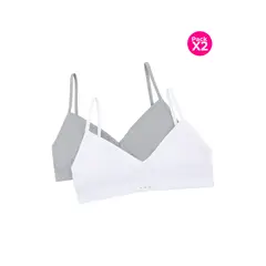 LILI PINK - Top de adolecentes tipo seamless paquete x2