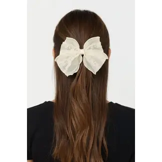 YOI - Hebilla con diseño de moño con encaje