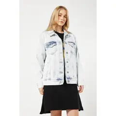 KOAJ - CHAQUETA JEAN OVERSIZE MUJER