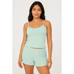 LILI PINK - Conjunto de pijama cómoda con tiras