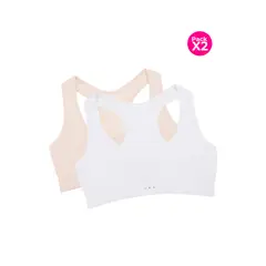 LILI PINK - Top para adolecentes seamless sin costuras paquete x2
