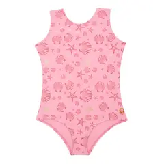 LILI PINK - Vestido de baño entero en microfibra para niña