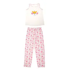 LILI PINK - Conjunto pijama de 2 piezas en algodón juvenil