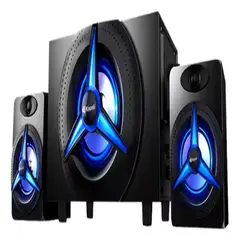KISSES - Altavoces Parlante 21 Para Pc Laptop Kisonli Envolvente Led