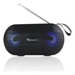 KISSES - Parlante Portatil Con Bluethooth Inalambrico Kisonli 8 Negro