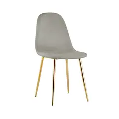 DIMATEX LEON - Silla Decorativa Mueble Sala Comedor Dormitorio Refofelia Gris