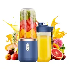 GENERICO - Licuadora Portatil Doble Vaso Para Jugos Y Batidos