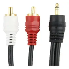 RCA - Cable 2 En 1 Cable De Audio Plug 35mm A 2  15 Metros A Estereo