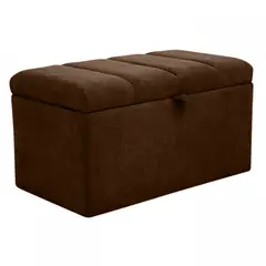 DISEÑOS RAMONA'S - Puff Baúl Paneles 80x40 Chocolate