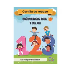 GENERICO - Cartilla de Repaso Números para Estudiar y Colorear para Niños