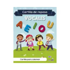 GENERICO - Cartilla de Repaso Vocales para Estudiar y Colorear para Niños
