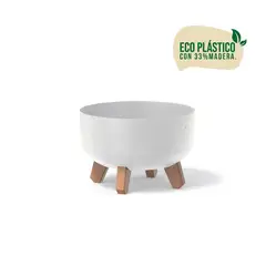 TUMATERA - Matera Gracia Low Eco Wood 29 Cm Blanco