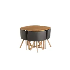 MUEBLES FIOTTI - Comedor 4 Puestos Pizza ahorrador de espacio Wahib R
