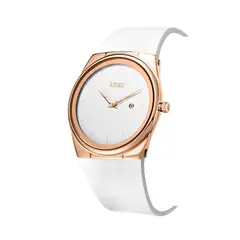 LOIX - Reloj mujer LA2117D-1 Blanco con oro rosa tablero blanco
