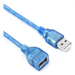 GENERICO - CABLE EXTENSIÓN USB BLINDADA 5 METROS CALIDAD FINA BLINDADO