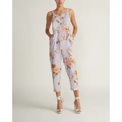 CHERIE - Enterizo estampado floral lila Multicolor MJ3072LAVENDER