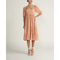 CHERIE - Vestido durazno Multicolor QD5240PEACH
