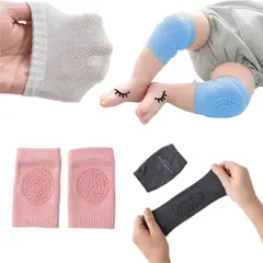 GENERICO - Rodillera Bb X3 Pares Para Gatear Colores Surtidos Bebe