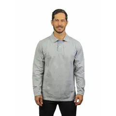 HAMER - Camibuso Tipo Polo Para Hombre Gris