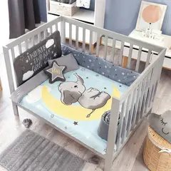 VIANNEY - Juego de Edredón Baby Elephant Cuna
