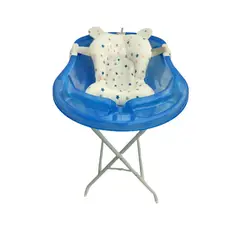 PRODEHOGAR - Bañera o Tina Para Bebe Con Soporte Plastico y Base Metalica