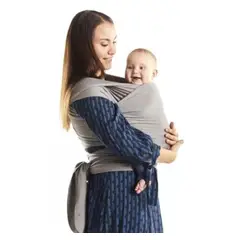 GENERICO - FULAR ELASTICO PORTABEBES CARGADOR BEBE PORTATIL VIAJERO