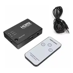 GENERICO - Switch Hdmi 3x1 Conecta 3 Dispositivos Hdmi A 1 Tv + Control